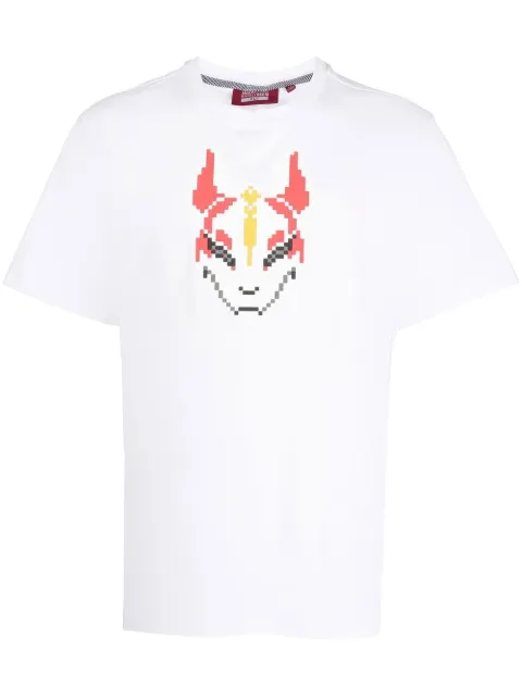 Mostly Heard Rarely Seen slogan-print cotton T-shirt White MHEB02BCT20