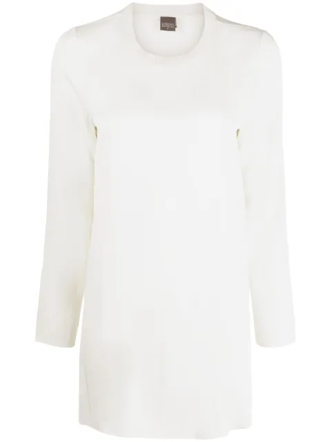 Lorena Antoniazzi long-sleeve tunic top White P2372TS20B3612