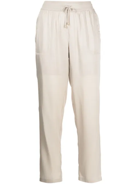 Lorena Antoniazzi drawstring-waist track pants Neutrals P2372PA80A3612