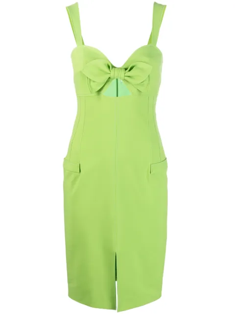 Genny cut-out sheath dress Green 74AAO405N0112