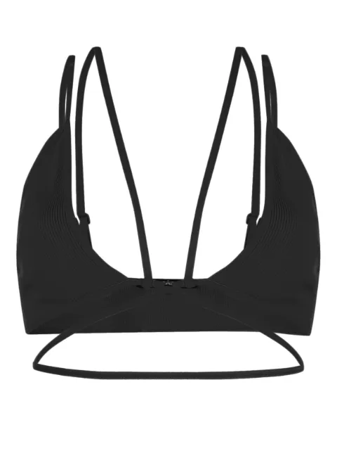 ANDREĀDAMO ribbed strap-detail bra Black ADPS23GA09952268