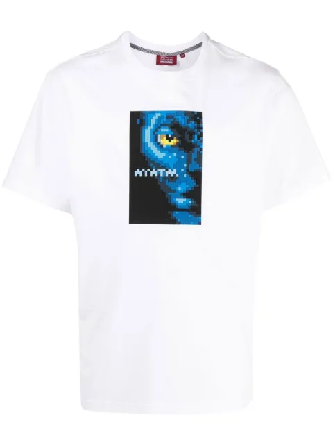 Mostly Heard Rarely Seen Blue People cotton T-shirt White MHEB02BCT12