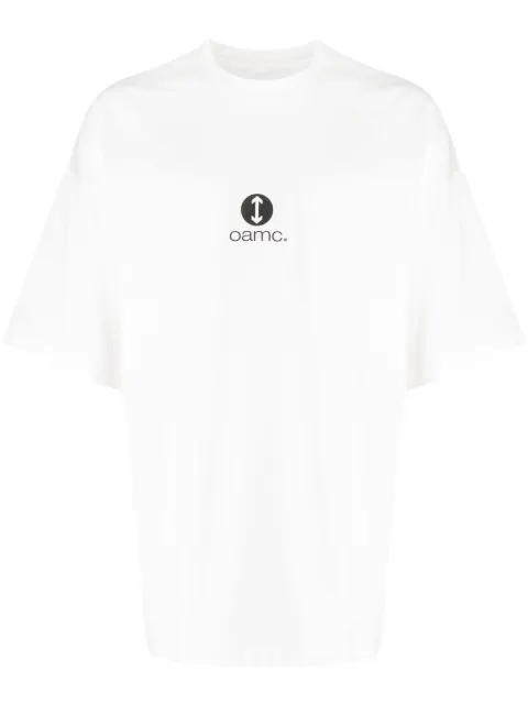 OAMC Altitude logo-print cotton T-shirt White 23E28OAJ19