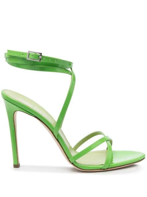 Paris Texas 110mm lace-up sandals Green PX945XVN01