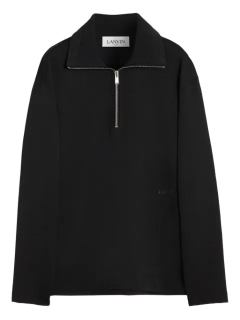 Lanvin logo-print sweatshirt Black RMHO00135583P23