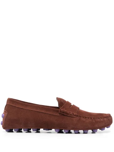 Tod's Gommino shearling-lined loafers Brown XXW52K00010M8W