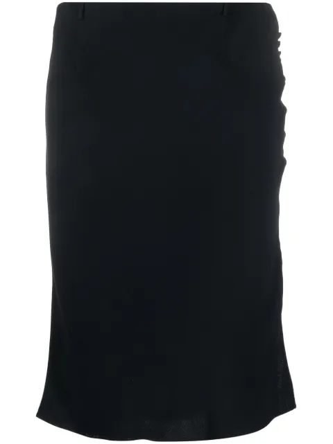 Christian Dior Pre-Owned 1990s bias cut skirt Blue HOLADIO377