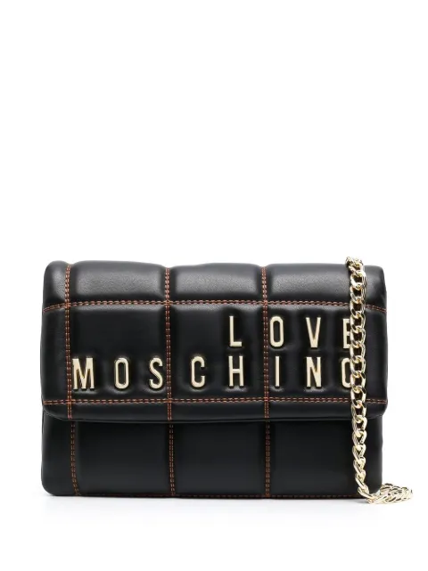 Love Moschino quilted leather crossbody bag Black JC4262PP0GKB0000