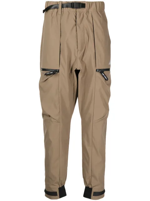 Spoonyard Primeflex drop-crotch tech joggers Brown PT043M