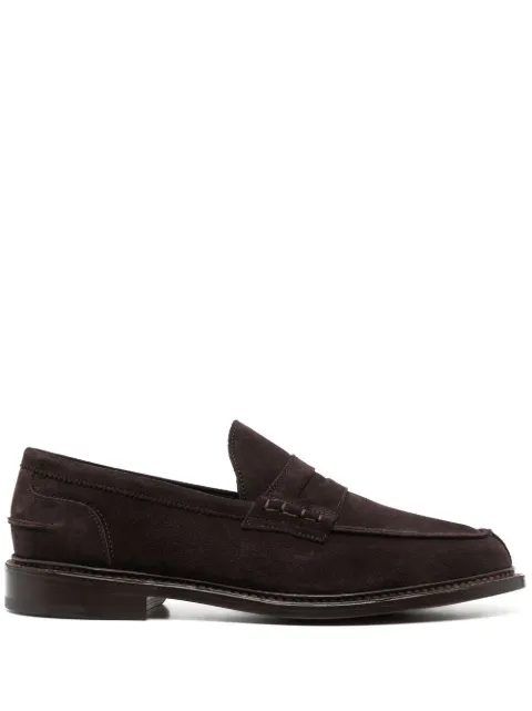 Tricker's Adam suede penny loafers Brown ADAM