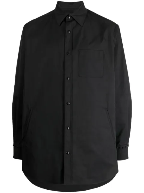 Valentino Garavani Rockstud-embellished shirt Black VCIF017VL