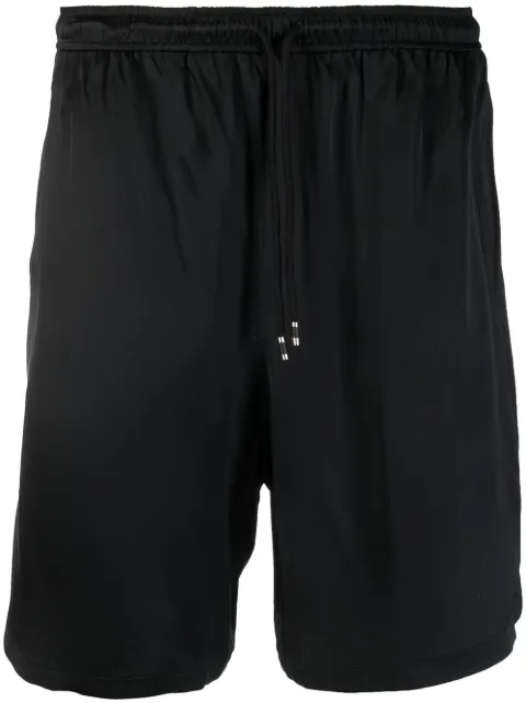 Laneus elasticated-waistband cotton shorts Black BRU20