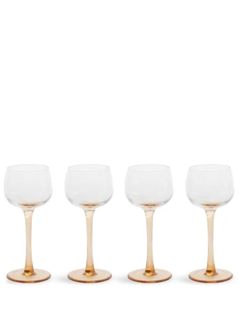 Bitossi Home Desiguale transparent-design goblets (set of 4) Pink MCV2032