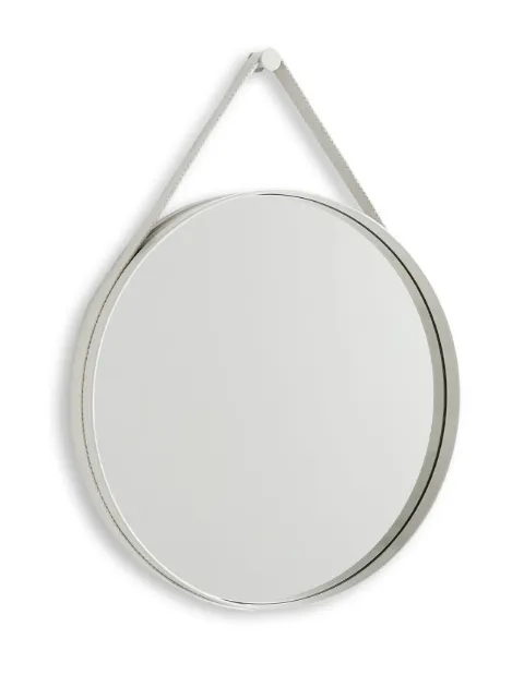 HAY Strap Mirror No 2 circular-design mirror Grey AC456A606AB85