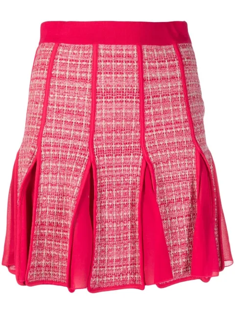 Elisabetta Franchi high-waisted pleated skirt Pink GK65S32E2