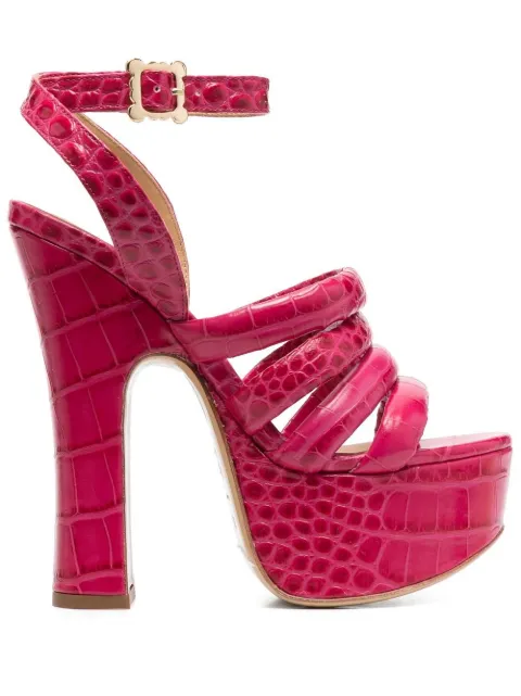 Vivienne Westwood 150mm crocodile platform sandals Pink 74050016WL0039