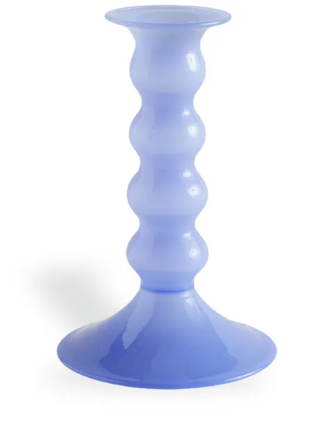HAY medium Wavy curve-edge body candle holder Blue AC449A602AI53
