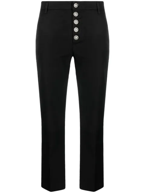 DONDUP cropped chino trousers Black DP576GSE046DPTDDD