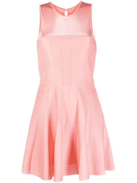 Christian Dior Pre-Owned 2010s panelled flared minidress Pink HOLADIO374