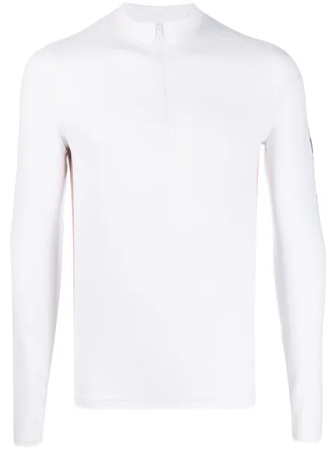 Orlebar Brown logo-print compression jumper White 277890