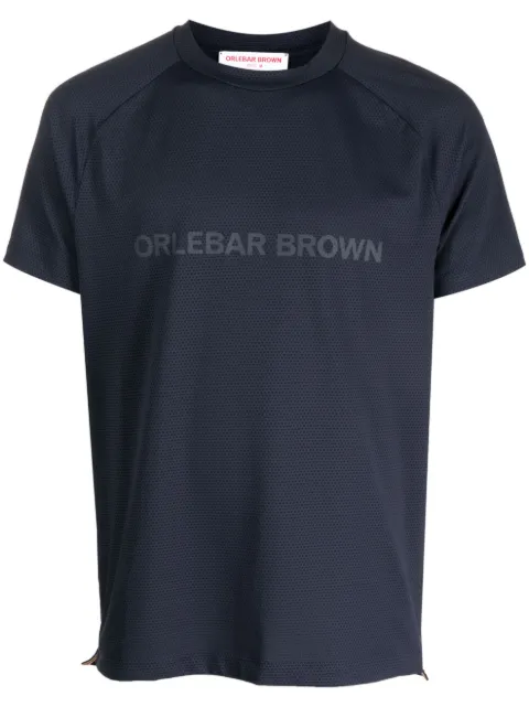 Orlebar Brown logo-stamp T-shirt Blue 277966
