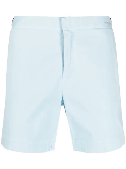 Orlebar Brown mid-rise cotton shorts Blue 277855