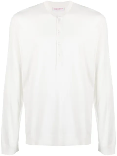 Orlebar Brown v-neck cotton jumper White 277965