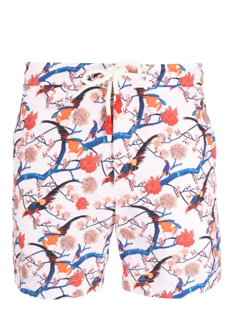 Orlebar Brown floral-print drawstring swim shorts Pink 278017