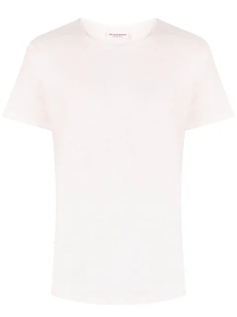 Orlebar Brown lined short-sleeved T-shirt Pink 277873