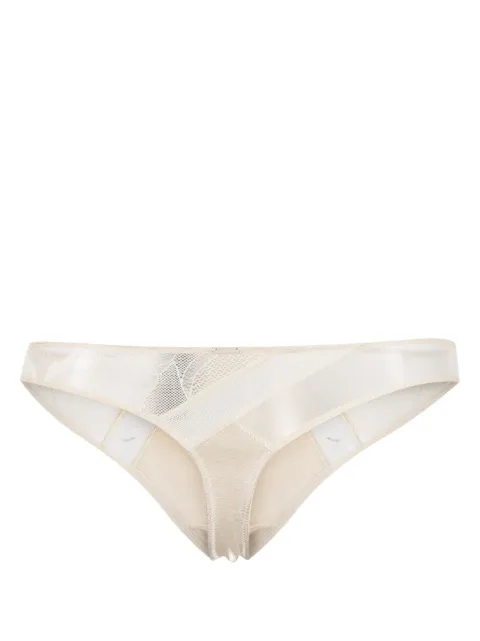 Calvin Klein panelled-design elasticated-waist thong Neutrals 000QF7151E