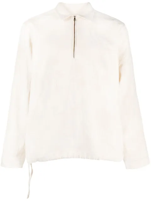 Orlebar Brown Oglio spread-collar windbreaker Neutrals 277983
