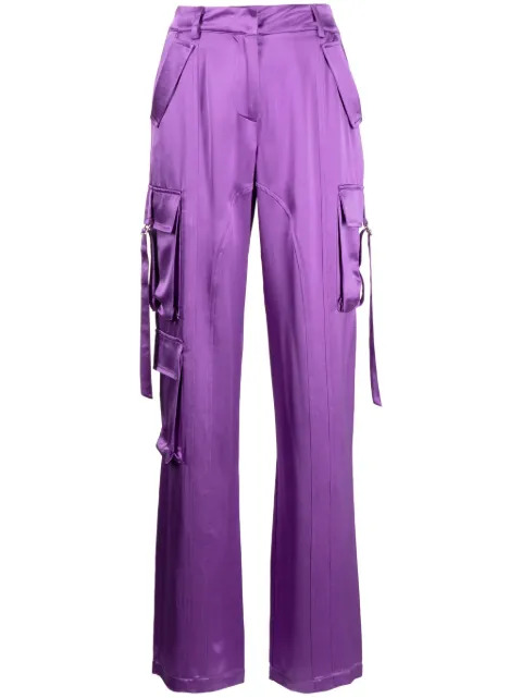 Retrofete straight-leg cargo trousers Purple SS236539