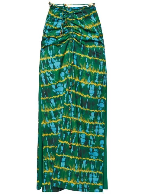 Altuzarra graphic-print skirt Green S2235007BYP018256736BUTTERSCOTCH