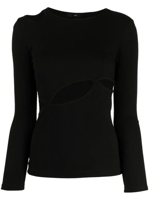 J Koo cut-out detail sweatshirt Black J23RSTS705BK