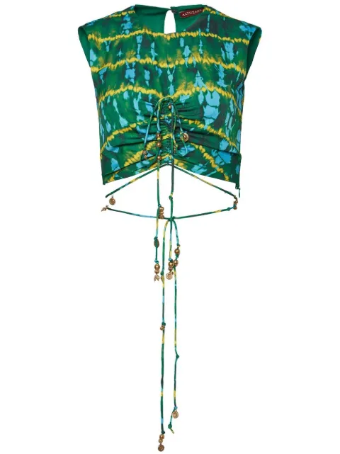 Altuzarra Ayana front-fastening top Green S2234010BYP018256736BUTTERSCOTCH