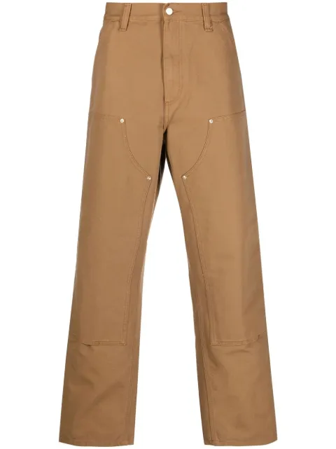 Carhartt WIP Double Knee straight-leg trousers Brown I031501