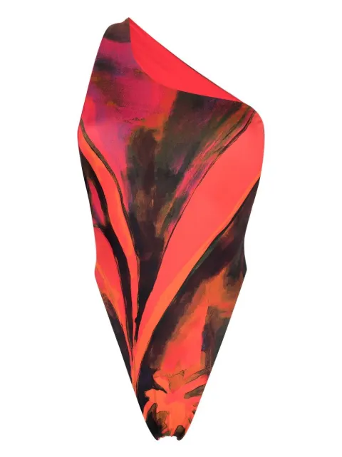 Louisa Ballou one-shoulder swimsuit Red 1171041001
