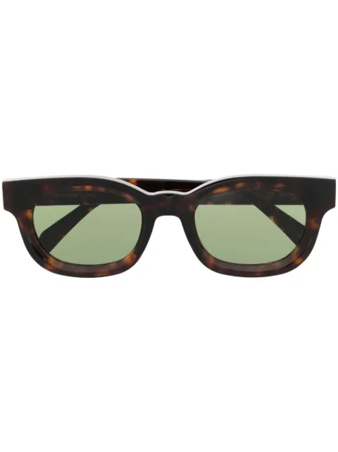 Retrosuperfuture logo-lettering square-frame sunglasses Brown SEMPRE