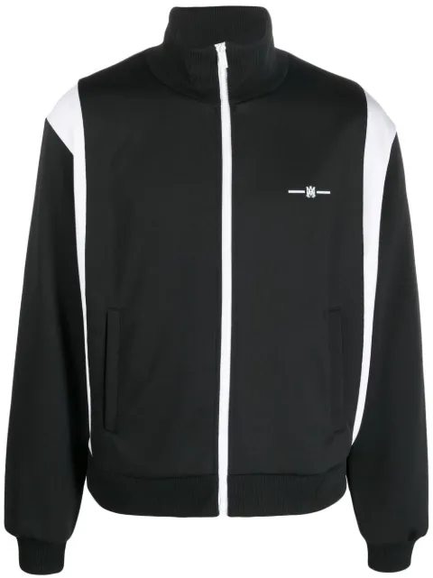AMIRI logo-print zip-up sweatshirt Black PS23MOS038