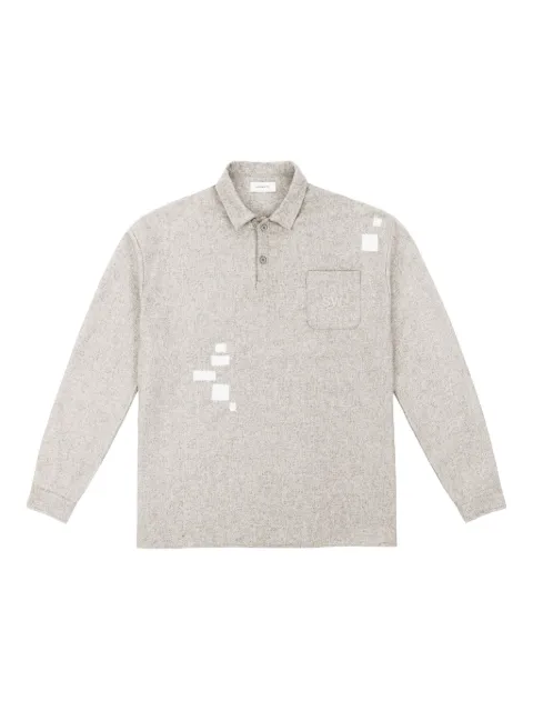 Saintwoods logo-embroidered polo shirt Grey SW01610