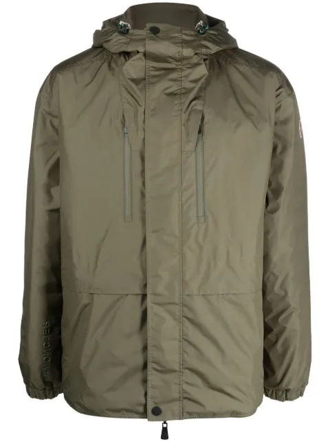 Moncler feather down hooded jacket Green I10971A0000454A7Q