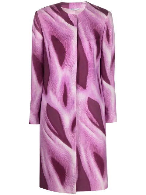 Versace Pre-Owned 1990s printed round-neck coat Pink VER600PP