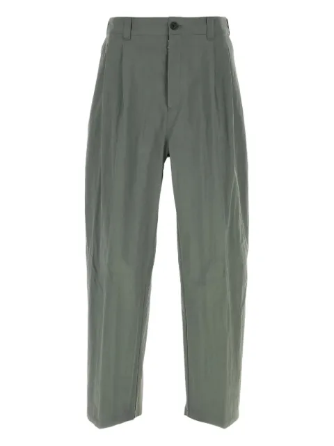 Maison Margiela pleated plaid-insert trousers Green S67KA0046S78035