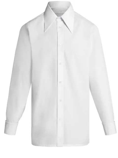 Maison Margiela pointed-collar cotton shirt White S67DT0003S43001