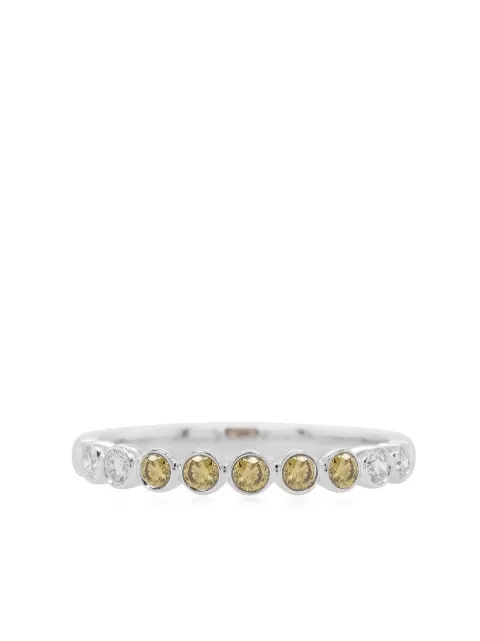 HYT Jewelry 18kt white gold diamond ring Silver R850HR