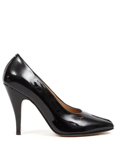 Maison Margiela Tabi 110mm patent-leather pumps Black S39WL0131P4347