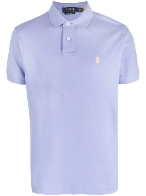 Polo Ralph Lauren embroidered-logo short-sleeved polo shirt Blue 710680784320