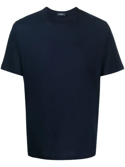 Herno crew-neck short-sleeve T-shirt Blue JG000166U52005