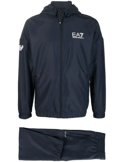 Ea7 Emporio Armani logo-print tracksuit Blue 8NPV08PN4HZ