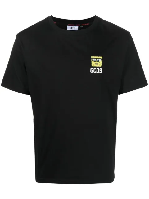 GCDS Spongebob motif T-shirt Black SB23M130178